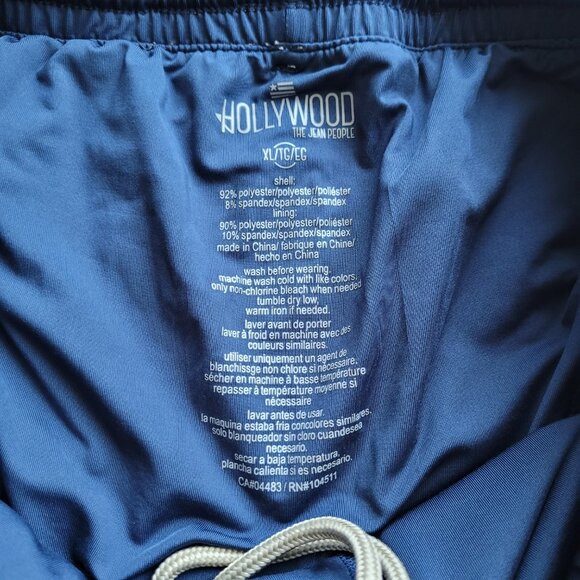 Hollywood The Jean People Men’s XL Tan Pull On Elastic Waist Tan Shorts - Picture 3 of 9